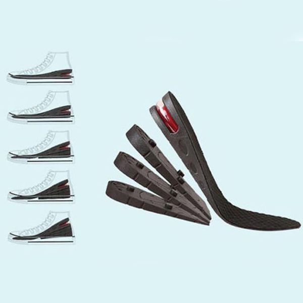 men women cushion absorption insoles breathable adjustable insert shoe lift height increase heel elastic foot pads, Black
men women cushion absorption insoles breathable adjustable insert shoe lift height increase heel elastic foot pads, Black