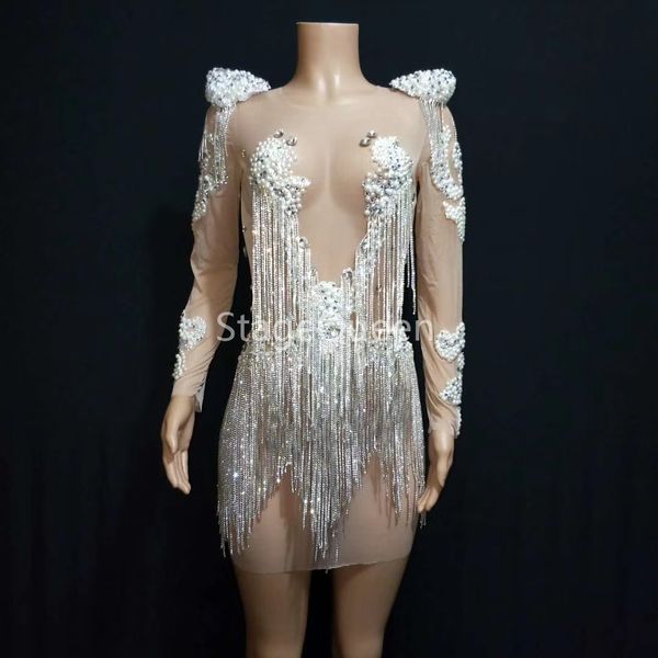 sparkly silver fringes see though ds dj dress women birthday celebrate costume female singer bling tassels leotard performance dance wear, Black;red
sparkly silver fringes see though ds dj dress women birthday celebrate costume female singer bling tassels leotard performance dance wear, Black;red