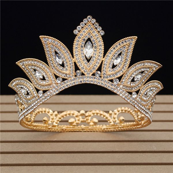 royal queen crown fashion gorgeous crystal wedding crown bridal tiaras and crowns headbands pageant hair jewelry accessories, Golden;white
royal queen crown fashion gorgeous crystal wedding crown bridal tiaras and crowns headbands pageant hair jewelry accessories, Golden;white