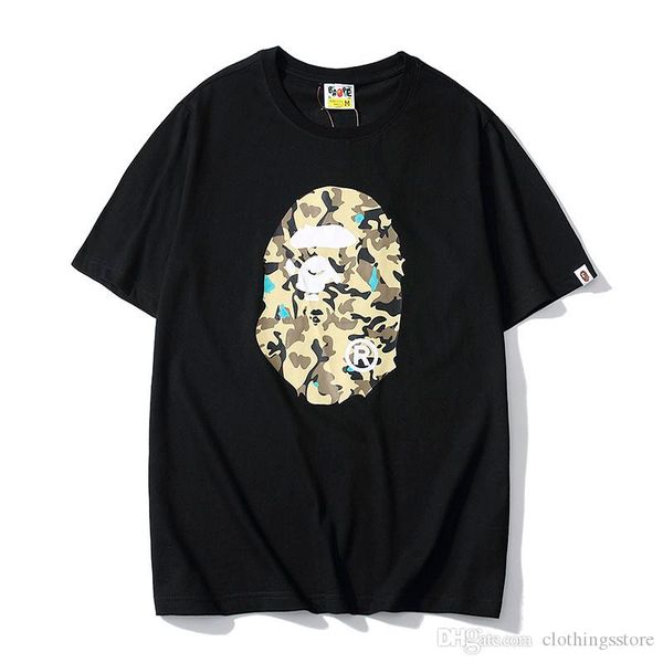 classic tide brand t-shirt mens designer t-shirt luxury fashion casual short-sleeved ape-man camouflage print t-shirt street hip-hop t shirt, White;black
classic tide brand t-shirt mens designer t-shirt luxury fashion casual short-sleeved ape-man camouflage print t-shirt street hip-hop t shirt, White;black