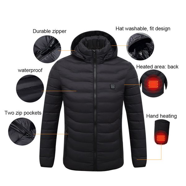 heating jacket winter smart usb electric heating constant temperature down jacket long sleeve hooded vest warm clothing, Blue;black
heating jacket winter smart usb electric heating constant temperature down jacket long sleeve hooded vest warm clothing, Blue;black