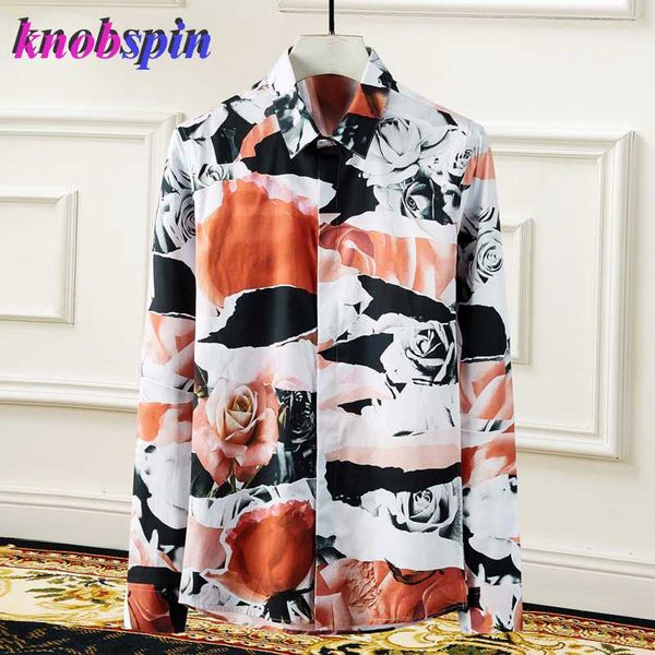 fashion flower print shirt men long sleeve slim casual chemise homme brand quality business male cotton shirts plus size -4xl, White;black
fashion flower print shirt men long sleeve slim casual chemise homme brand quality business male cotton shirts plus size -4xl, White;black