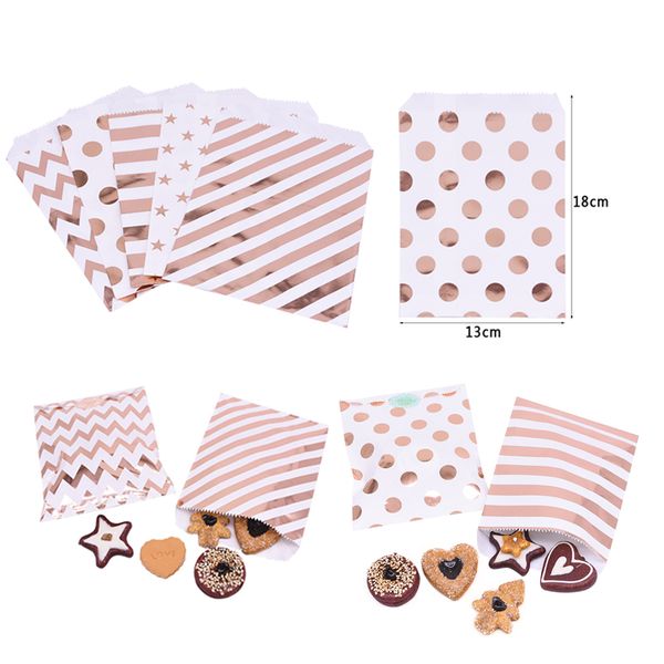 25pcs rose gold kraft paper bag polka dot wave stripe candy bakery bags for diy wedding birthday party gift packing deco supply
25pcs rose gold kraft paper bag polka dot wave stripe candy bakery bags for diy wedding birthday party gift packing deco supply