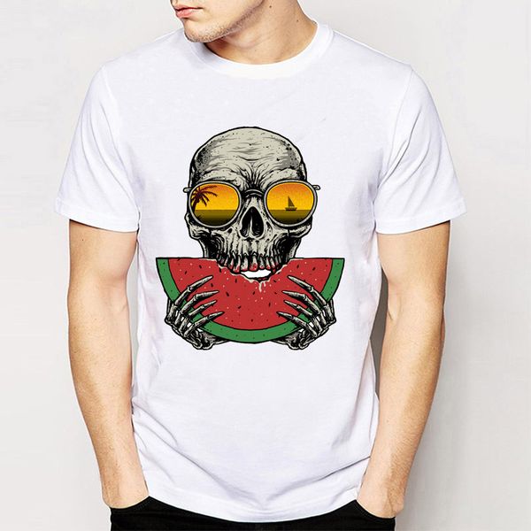 watermelon skull t-shirts men's summer color tees hipster cool t shirt men o-neck short sleeve fashion tshirts, White;black
watermelon skull t-shirts men's summer color tees hipster cool t shirt men o-neck short sleeve fashion tshirts, White;black