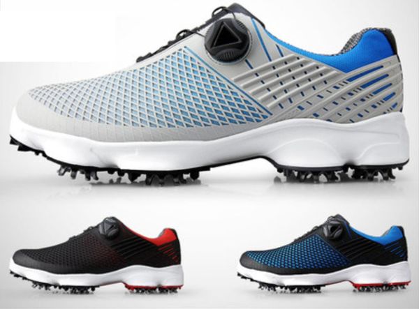 pgm golf shoes men's waterproof breathable antiskid shoes shoelaces sports biochemical printing spiked 2018 new