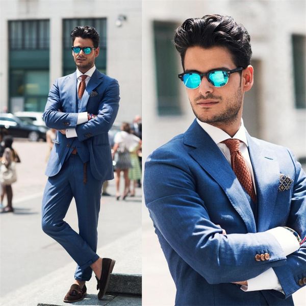 new blue beach wedding tuxedos casual mens suits linen notched lapel slim fit business prom party blazer coat(jacket+pants), Black;gray
new blue beach wedding tuxedos casual mens suits linen notched lapel slim fit business prom party blazer coat(jacket+pants), Black;gray