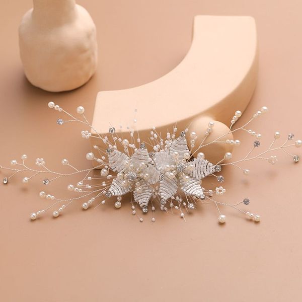 bride wedding hair clips head ornaments charm artificial pearl headdress hair accessories rhinestone weave women jewelry m0xf, Golden;white
bride wedding hair clips head ornaments charm artificial pearl headdress hair accessories rhinestone weave women jewelry m0xf, Golden;white