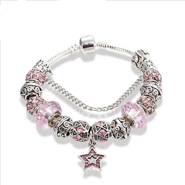 new luxury fashion brand for pandora beads bracelet diy stars pendant bracelet white /pink women charm bracelet wholesale, Golden;silver
new luxury fashion brand for pandora beads bracelet diy stars pendant bracelet white /pink women charm bracelet wholesale, Golden;silver