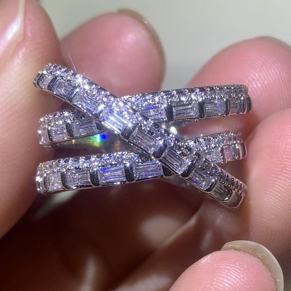 ювелирные изделия ручной работы игристые делюкс 925 sterling silver princess cut белый топаз cz алмазный бриллиантовые партии крест кольца с, Slivery;golden
ювелирные изделия ручной работы игристые делюкс 925 sterling silver princess cut белый топаз cz алмазный бриллиантовые партии крест кольца с, Slivery;golden