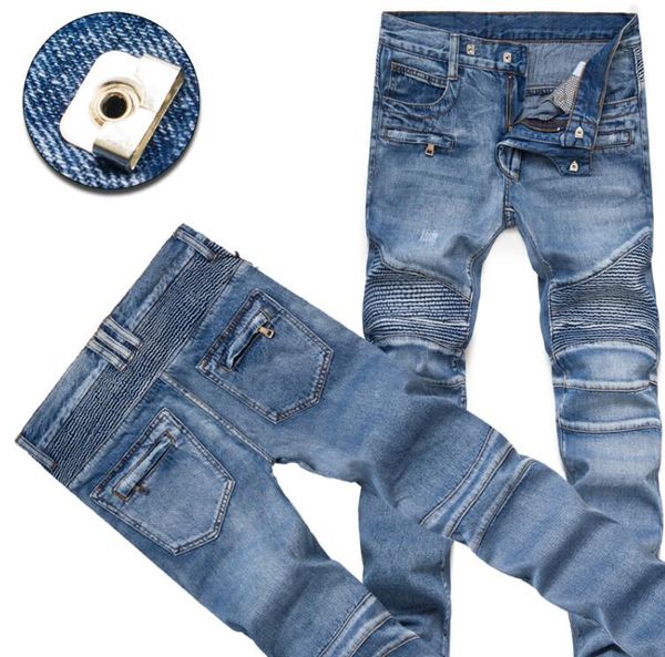 fashion men's foreign trade light blue black jeans pants motorcycle biker men washing to do the old fold men trousers casual runway den
fashion men's foreign trade light blue black jeans pants motorcycle biker men washing to do the old fold men trousers casual runway den