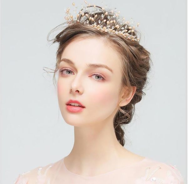 european and american crown pearl handmade hair hoop wedding headdress jewelry bride headdress, Silver
european and american crown pearl handmade hair hoop wedding headdress jewelry bride headdress, Silver
