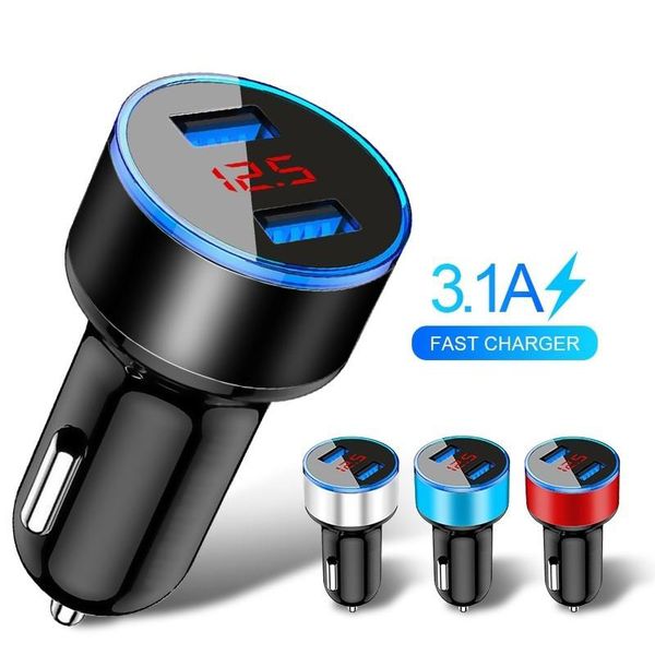 3.1a dual usb car charger with led display universal mobile phone car-charger for samsung s8 s9 huawei tablet
3.1a dual usb car charger with led display universal mobile phone car-charger for samsung s8 s9 huawei tablet