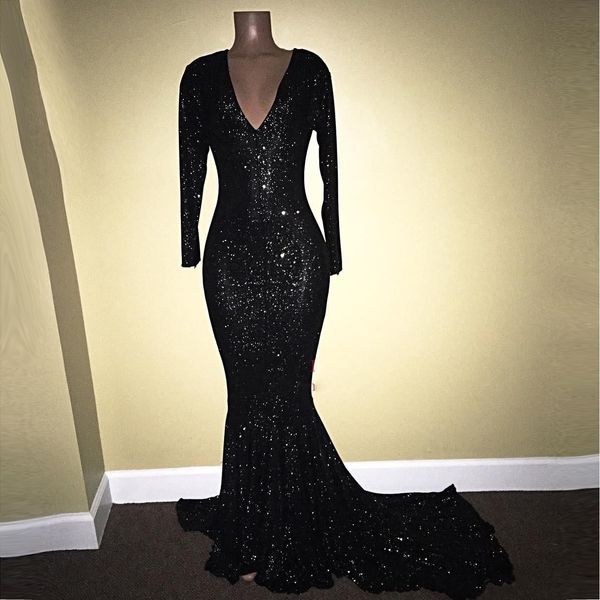 shiny blingbling black sequins long sleeves prom dresses 2019 mermaid v neck plus size evening gowns reflective dress ba7811
shiny blingbling black sequins long sleeves prom dresses 2019 mermaid v neck plus size evening gowns reflective dress ba7811