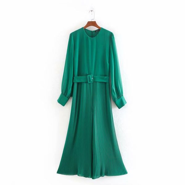 new women o neck long sleeve belt siamese ladies solid color wide leg pants pleated jumpsuits long sleeve overalls trousers p700, Black;white
new women o neck long sleeve belt siamese ladies solid color wide leg pants pleated jumpsuits long sleeve overalls trousers p700, Black;white