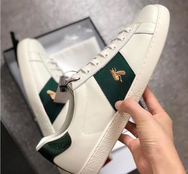 Women Casual Shoes Low Top Luxury Designer Leather Sneakers with Flower Trainers Discount Snake Tiger Mens Flats Shoes ACE Bee Embroidery
Women Casual Shoes Low Top Luxury Designer Leather Sneakers with Flower Trainers Discount Snake Tiger Mens Flats Shoes ACE Bee Embroidery