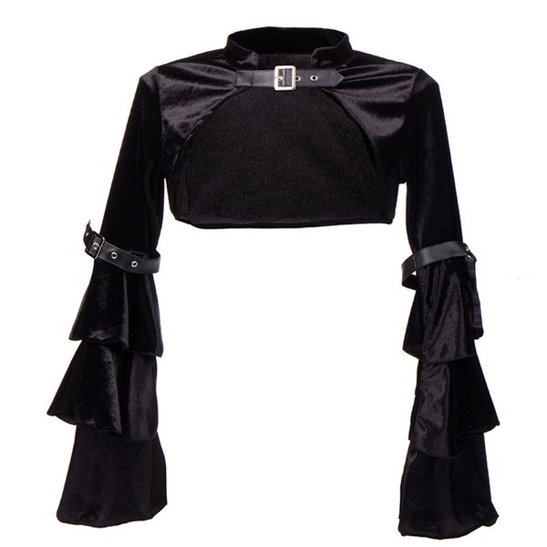 gothic victorian bolero purple flannel bell long sleeve jacket short coat women steampunk corset accessories, Black;white
gothic victorian bolero purple flannel bell long sleeve jacket short coat women steampunk corset accessories, Black;white
