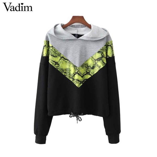 vadim women patchwork hooded sweatshirts long sleeve short style animal print pullovers female vintage oversized chic ha342, Black
vadim women patchwork hooded sweatshirts long sleeve short style animal print pullovers female vintage oversized chic ha342, Black