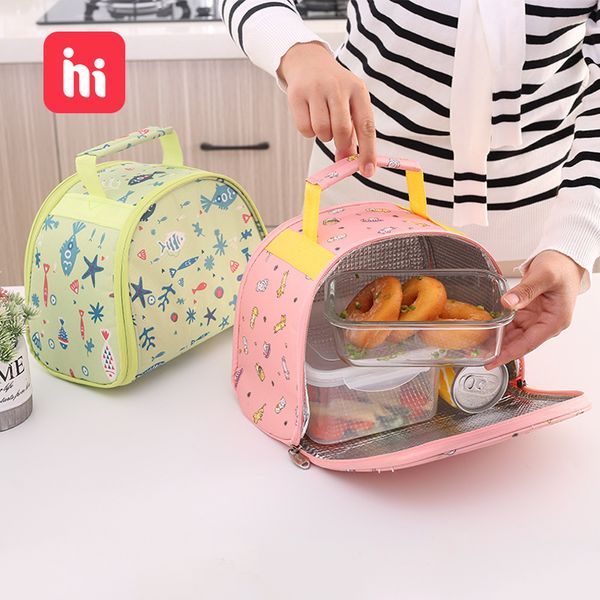 Multifunctional Color Mummy Bag Shoulder Shoulder Portable Lunch Bag Small Fresh Preservation Heat Preservation Lunch