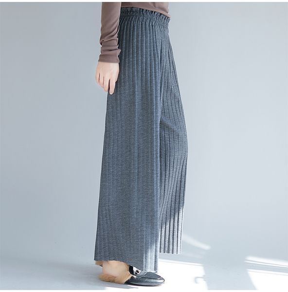 women's pants & capris literary trousers pleated wide leg loose casual pantalon taille haute femme palazzo, Black;white
women's pants & capris literary trousers pleated wide leg loose casual pantalon taille haute femme palazzo, Black;white