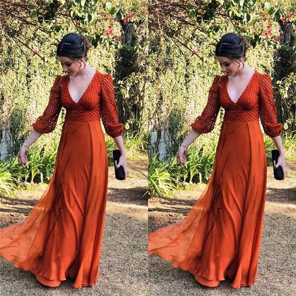 aline classic v-neck prom dresses evening wear floor length with long sleeves formal gowns custom made, Black;red
aline classic v-neck prom dresses evening wear floor length with long sleeves formal gowns custom made, Black;red