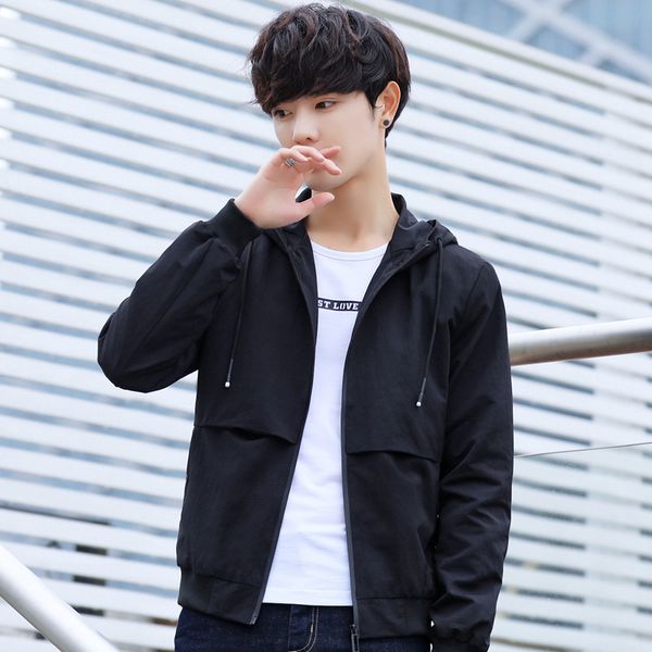 men's jackets 2021 spring korean version of the trend loose handsome jacket wild hooded student 106, Black;brown
men's jackets 2021 spring korean version of the trend loose handsome jacket wild hooded student 106, Black;brown