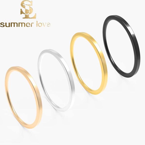 1mm stainless steel gold black silver couple ring simple fashion rose gold finger ring for women and men gifts, Golden;silver
1mm stainless steel gold black silver couple ring simple fashion rose gold finger ring for women and men gifts, Golden;silver