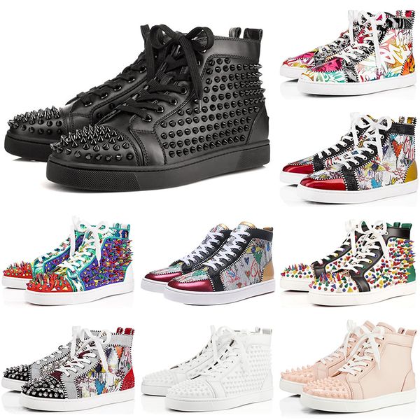2019 designer luxury red bottoms shoes men women studded spikes platform sneakers vintage genuine leather casual rivet sneaker size 36-45
2019 designer luxury red bottoms shoes men women studded spikes platform sneakers vintage genuine leather casual rivet sneaker size 36-45