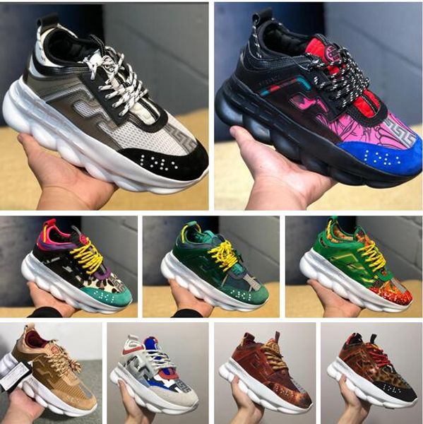 Chain Reaction Sneaker Trainers Mens Womens Sneaker Light Weight Chain Linked Rubber Sole Shoe Luxury Brand Designer Fashion Shoes Sneakers
Chain Reaction Sneaker Trainers Mens Womens Sneaker Light Weight Chain Linked Rubber Sole Shoe Luxury Brand Designer Fashion Shoes Sneakers