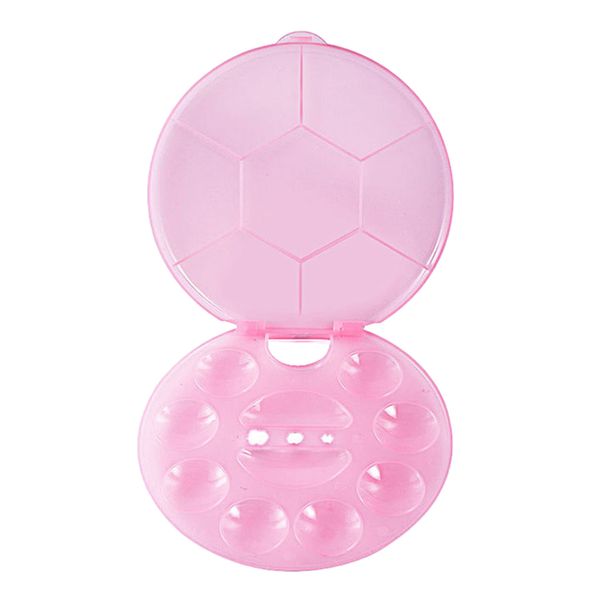 10 wells reusable nail art mixing palette cosmetic pallet board pink 
10 wells reusable nail art mixing palette cosmetic pallet board pink