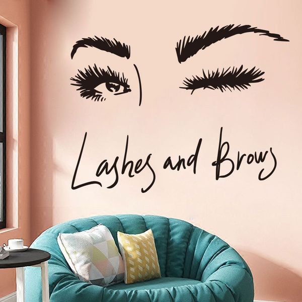 beautiful girl's eye outline wall stickers decorative beauty salon wall decals vinyl removable eyelashes makeup wallpaper
beautiful girl's eye outline wall stickers decorative beauty salon wall decals vinyl removable eyelashes makeup wallpaper