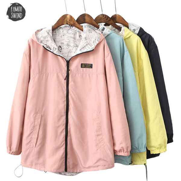women jacket new 2019 spring pocket fashion women bomber zipper two side wear cartoon regular print outwear loose plus size, Black;brown
women jacket new 2019 spring pocket fashion women bomber zipper two side wear cartoon regular print outwear loose plus size, Black;brown