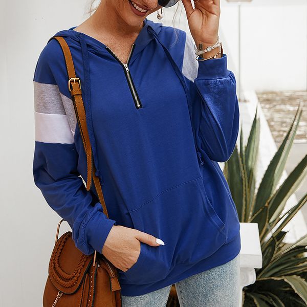zipper casual pullovers jumpers patchwork women hoodies sweatshirts autumn winter sport kangaroo pocket hoody streetwear gv349, Black
zipper casual pullovers jumpers patchwork women hoodies sweatshirts autumn winter sport kangaroo pocket hoody streetwear gv349, Black