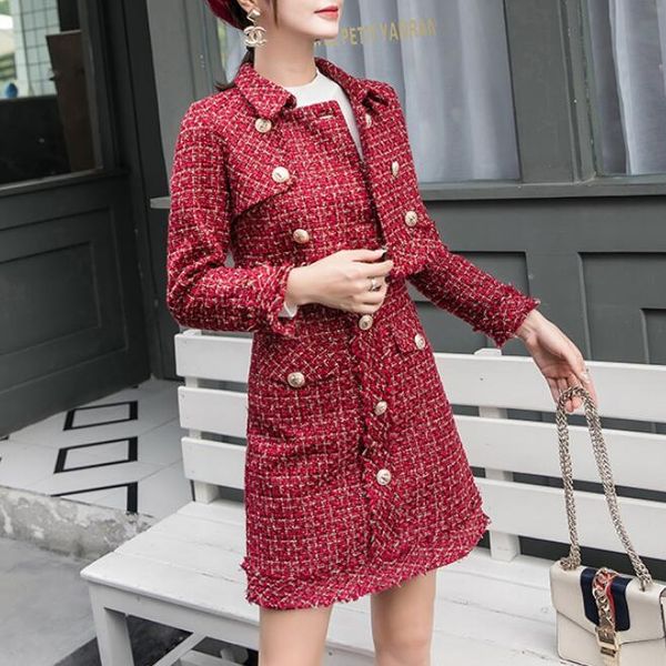 work dresses suits women runway designer elegant office lady formal tweed red blazer jacket mini skirt 2 piece sets 2021 autumn winter, White;black
work dresses suits women runway designer elegant office lady formal tweed red blazer jacket mini skirt 2 piece sets 2021 autumn winter, White;black