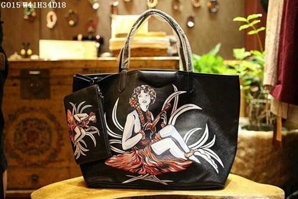 women fashion totes exclusive imported material plus real leather 41cm large volume shopping totes printed different patterns
women fashion totes exclusive imported material plus real leather 41cm large volume shopping totes printed different patterns