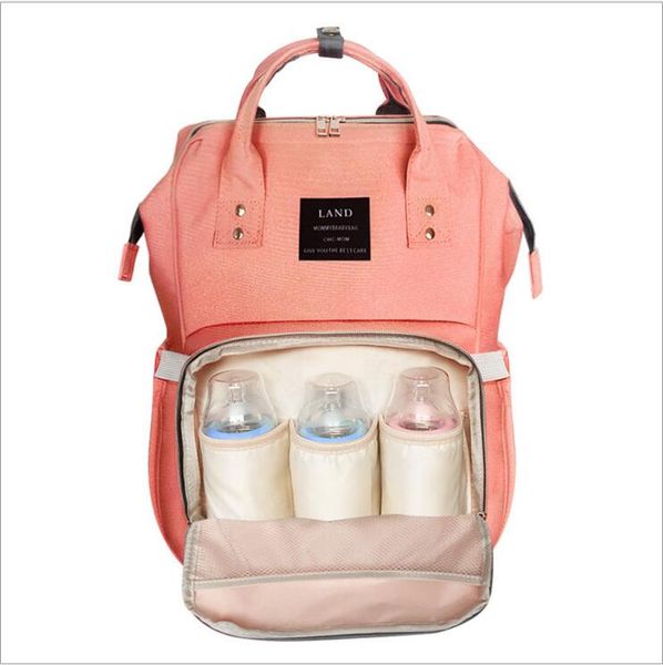

designer-land 26 colors mommy backpacks nappies bags mother maternity diaper backpack large volume outdoor travel bags organizer retail