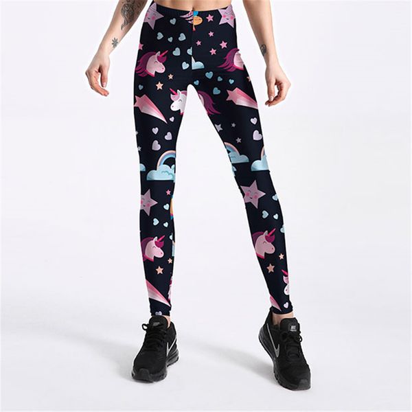 spring new products printed unicorn leggings women's casual sports yoga pants lgs-4034, Black
spring new products printed unicorn leggings women's casual sports yoga pants lgs-4034, Black