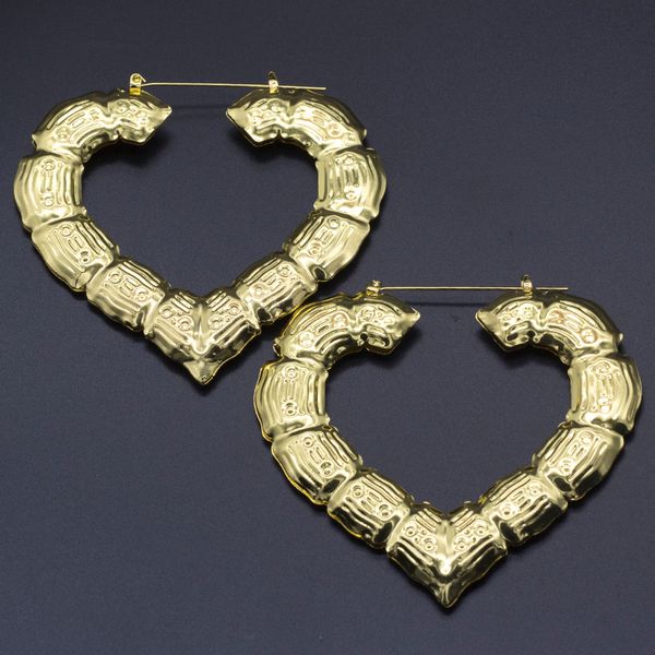 new limited alloy hiphop bamboo hoop earrings for women large bamboo heart hoop earring nightclub jewelry, Golden;silver
new limited alloy hiphop bamboo hoop earrings for women large bamboo heart hoop earring nightclub jewelry, Golden;silver