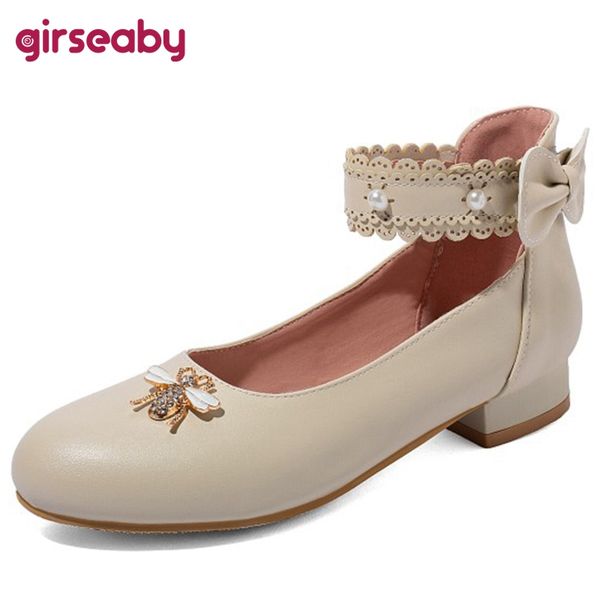 girseaby woman child spring summer concise sweet flats round toe square heels hook loop bowtie pearl big size 30-46 date f983, Black
girseaby woman child spring summer concise sweet flats round toe square heels hook loop bowtie pearl big size 30-46 date f983, Black