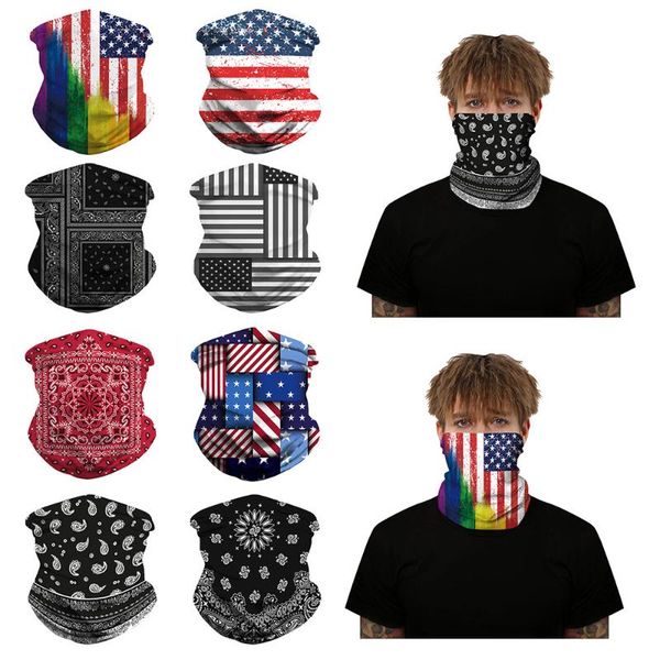 cycling caps & masks flag 3d outdoor bandana scarf dustproof neck gaiters tube hiking scarves sports camping bandanas mouth protection, Black 
cycling caps & masks flag 3d outdoor bandana scarf dustproof neck gaiters tube hiking scarves sports camping bandanas mouth protection, Black