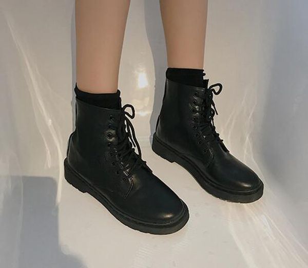 korean version of ins british college retro pu street shooting thick bottom locomotive chic martin boots female summer, Black
korean version of ins british college retro pu street shooting thick bottom locomotive chic martin boots female summer, Black
