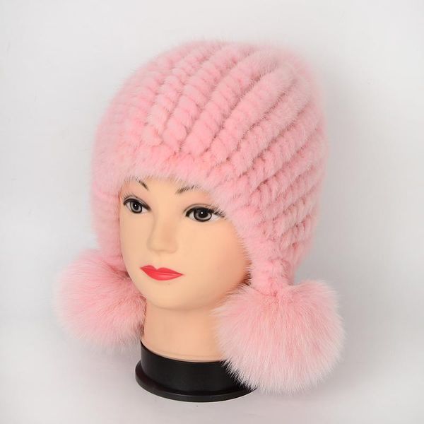 2019 new hat lady winter thickening heating and ear protection mink woven three-ball cap ball, Blue;gray
2019 new hat lady winter thickening heating and ear protection mink woven three-ball cap ball, Blue;gray