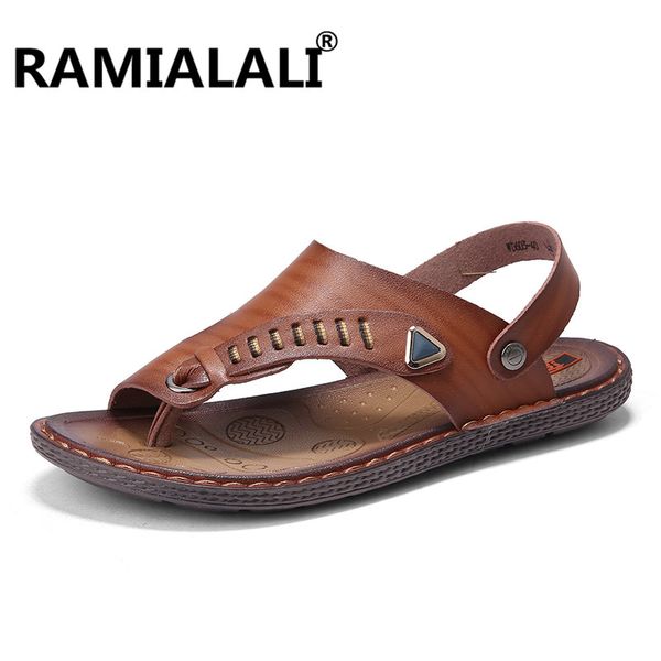 ramialali breathable men leather sandals classic brand man slip-on loafers summer beach sandals men casual shoes, Black
ramialali breathable men leather sandals classic brand man slip-on loafers summer beach sandals men casual shoes, Black