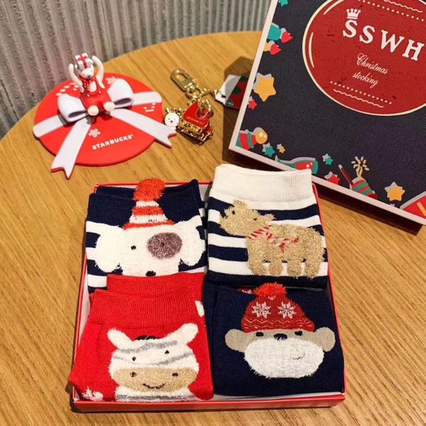 4 pairs christmas socks released funny breathable socks youthful style patterns fashion designer socks size 37030, Black;white
4 pairs christmas socks released funny breathable socks youthful style patterns fashion designer socks size 37030, Black;white