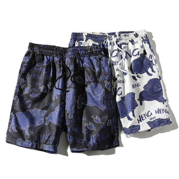 men's beach pants men's fifth pants fashion casual mens shorts streetwear animal print shorts men beach, White;black
men's beach pants men's fifth pants fashion casual mens shorts streetwear animal print shorts men beach, White;black