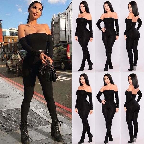 autumn backless off shoulder black long sleeve jumpsuit women slim high waist pants romper female casual overalls ladies
autumn backless off shoulder black long sleeve jumpsuit women slim high waist pants romper female casual overalls ladies