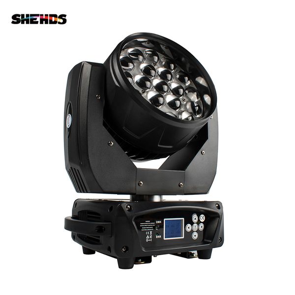shehds new led zoom moving head light 19x15w rgbw wash dmx512 stage lighting professional equipment for dj disco party bar effect lights
shehds new led zoom moving head light 19x15w rgbw wash dmx512 stage lighting professional equipment for dj disco party bar effect lights