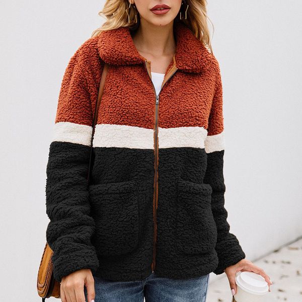 faux fur coat women autumn winter thick warm soft fleece jacket pocket zipper slim patchwork outerwear overcoat clothing 2019, Black
faux fur coat women autumn winter thick warm soft fleece jacket pocket zipper slim patchwork outerwear overcoat clothing 2019, Black