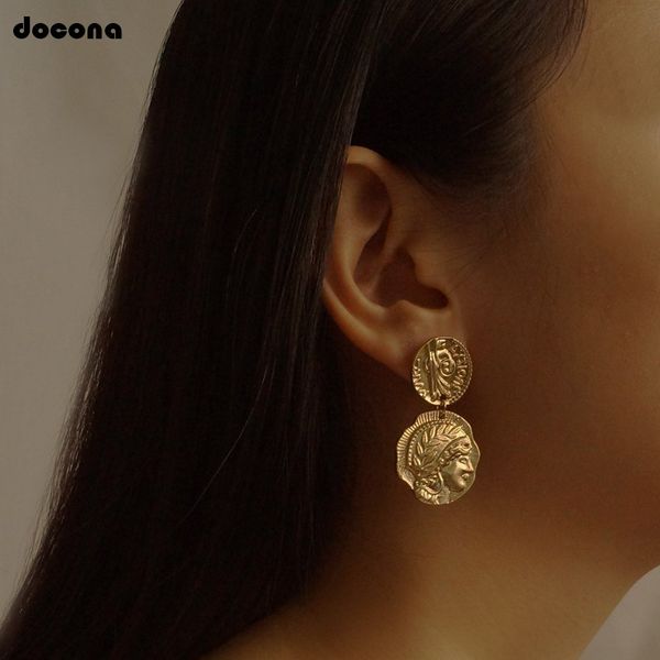 docona vintage engraved coin drop dangle earrings for women figure face long round coin pendant earring pendientes 4897, Silver
docona vintage engraved coin drop dangle earrings for women figure face long round coin pendant earring pendientes 4897, Silver