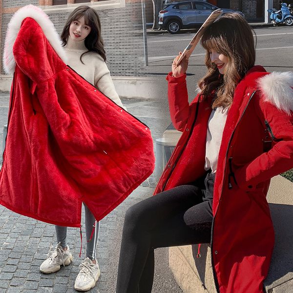 ytnmyop long winter jacket women thick warm parkas jacket female padded coats snow wear slim fashion clothing large fur collar, Tan;black
ytnmyop long winter jacket women thick warm parkas jacket female padded coats snow wear slim fashion clothing large fur collar, Tan;black