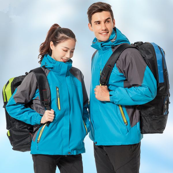 new winter hiking jackets outdoor men women detachable two-piece set thick warm windproof hooded windbreaker outerwear clothing, Blue;black
new winter hiking jackets outdoor men women detachable two-piece set thick warm windproof hooded windbreaker outerwear clothing, Blue;black